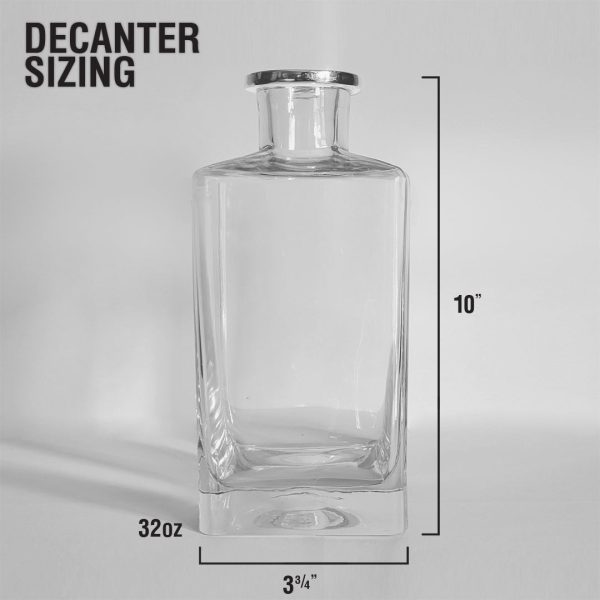 Personalized Wedding Party with Flourish Decanter For Sale - Image 3