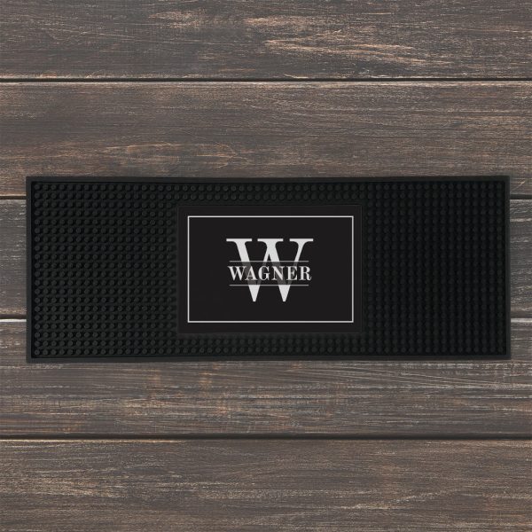 Family Name & Initial Printed Bar Mat Cheap - Image 3