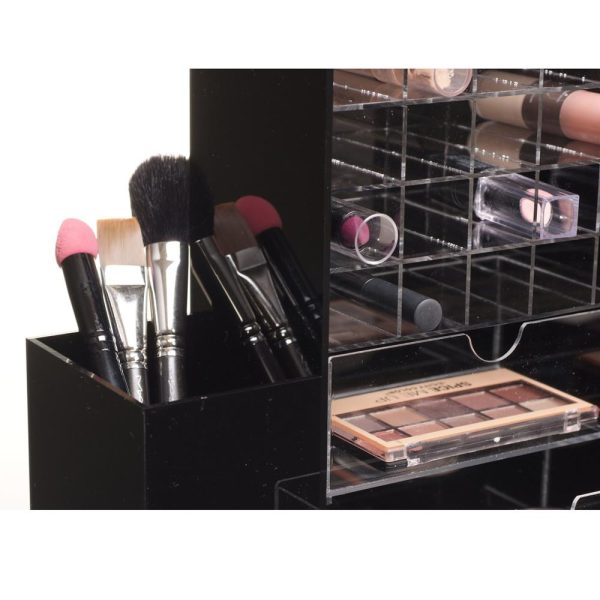 Ikee Design® Premium Black Acrylic Multi-functional Lipstick Tower Supply - Image 5