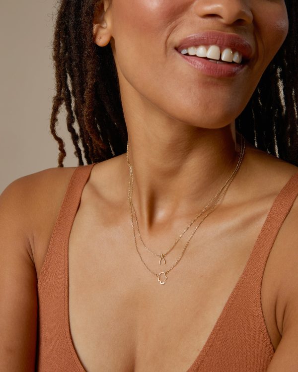 Just For Luck Wishbone Necklace Online Hot Sale - Image 4