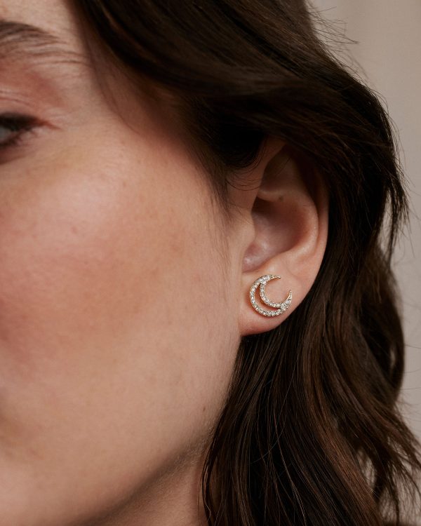 To the Moon and Back Stud Earrings Online - Image 5