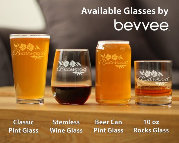 Bridesmaid Pint Glass Cheap - Image 5