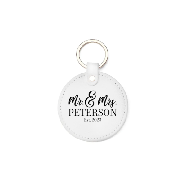 Personalized Circle Leather Tag Fashion - Image 4